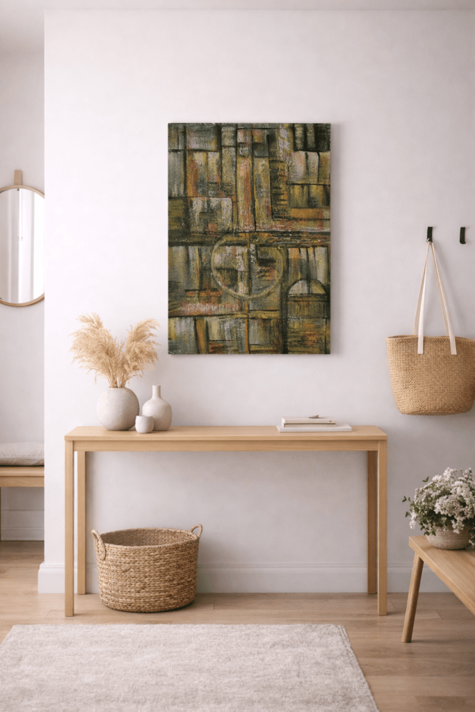 Arte contemporáneo integrado en la decoración de un hogar moderno