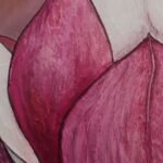 arte en lienzo con pintura acrílica-flor-CreativeSalo. Salomé V.A