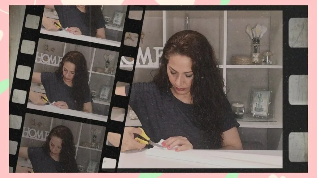Trabajando en un videotutorial de manualidades.
CreativeSalo.