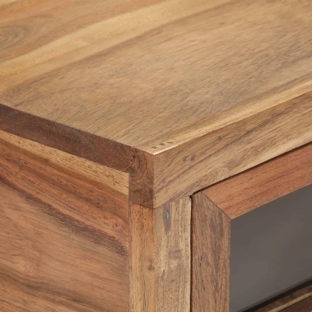vidaXL Mesa Consola Entrada Acento Pasillo Vestíbulo Recibidor Auxiliar Decoración Hogar Casa Escritorio Mueble 90x35x76 cm Madera Maciza de Acacia