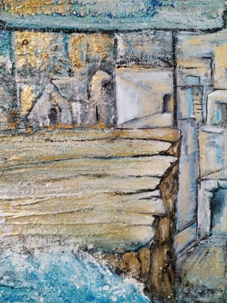 "Caballo blanco". Acrílico sobre lienzo 90x60 cm. S.V.A.