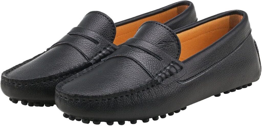 Shenduo Mujer Zapatos de Cuero - Mocasines Casuales Moda Zapatos Planos Mocasín Slip-on para Mujer