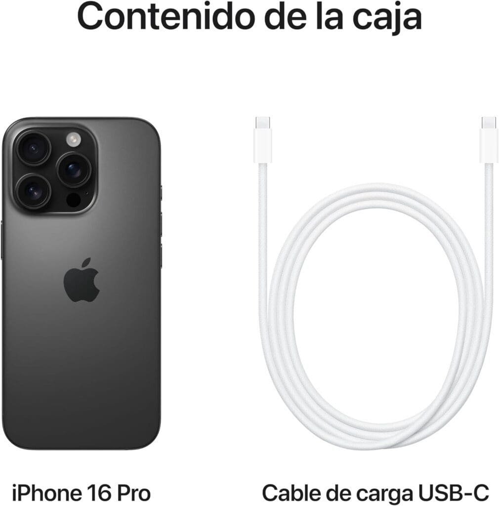 Apple iPhone 16 Pro (1 TB) - Titanio Negro