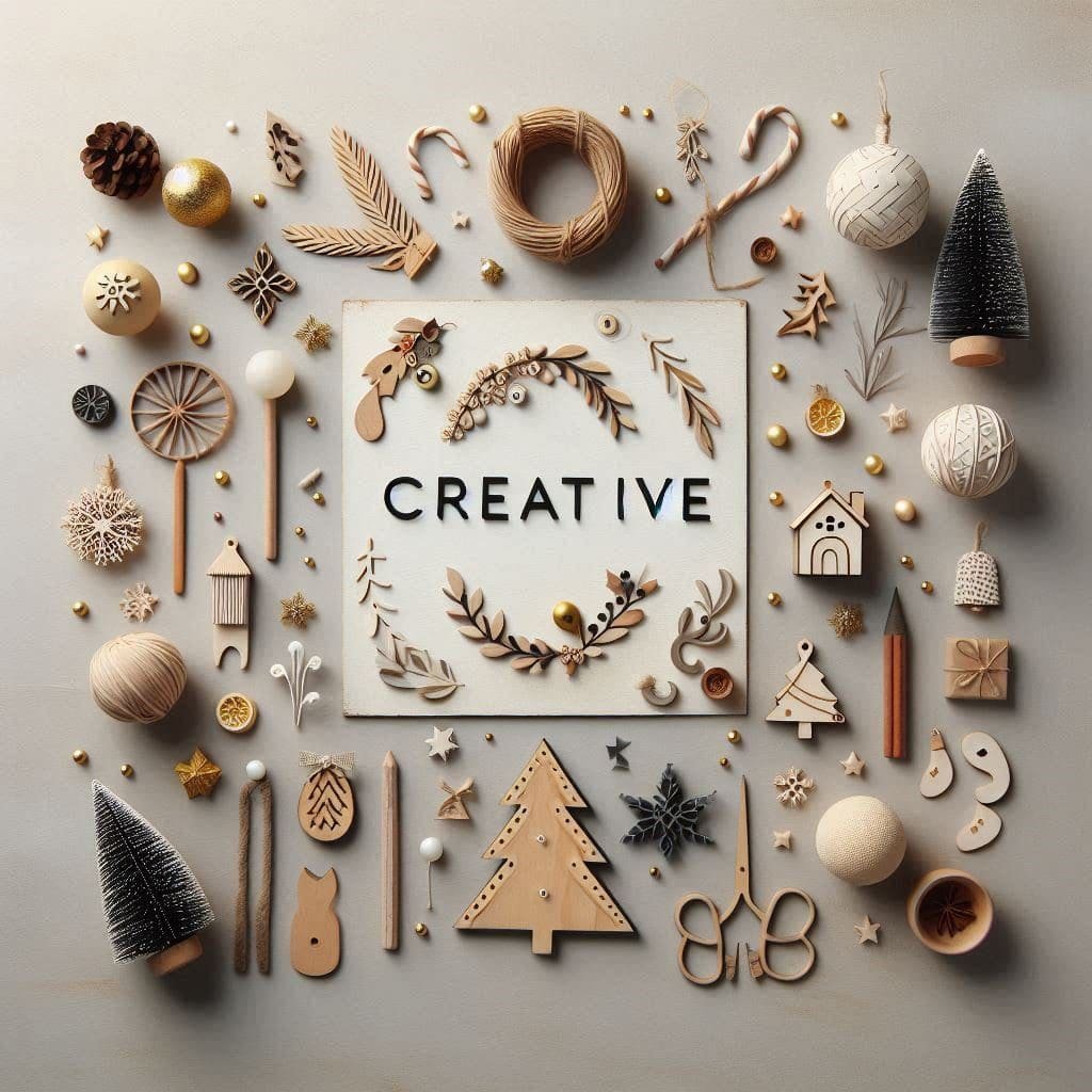 Artículos decorativos navideños creativos