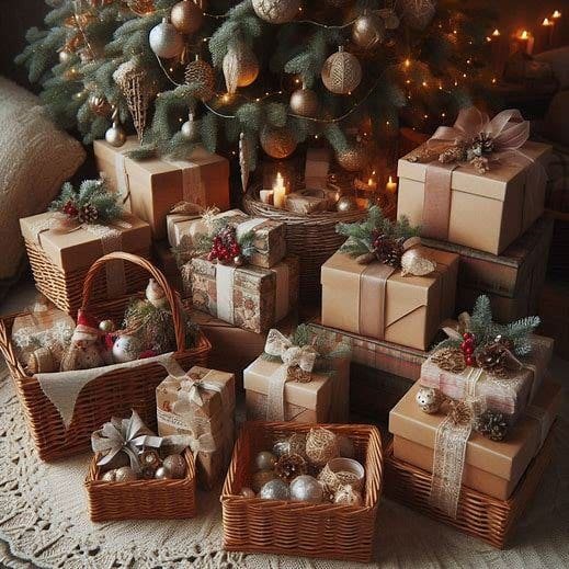 Cajas de regalo para navidad.
Inspiración decoración navidad 2024-2025