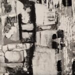 Detalle de diseño y tonalidades neutras en obra abstracta original