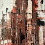 Díptico pieza B obra original abstracta en acrílico