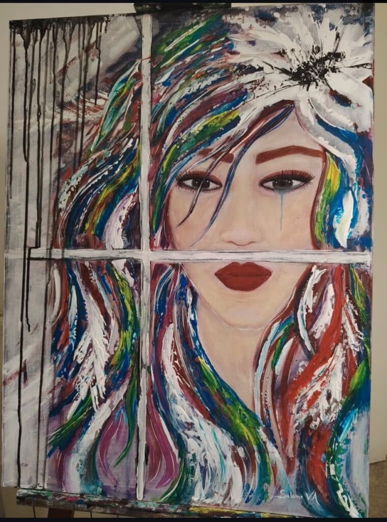 Sentimientos – Cuadro Original Pintado a Mano por Salomé Viejo Aguilar.| Arte Contemporáneo Figurativo | Obra Única. CreativeSalo