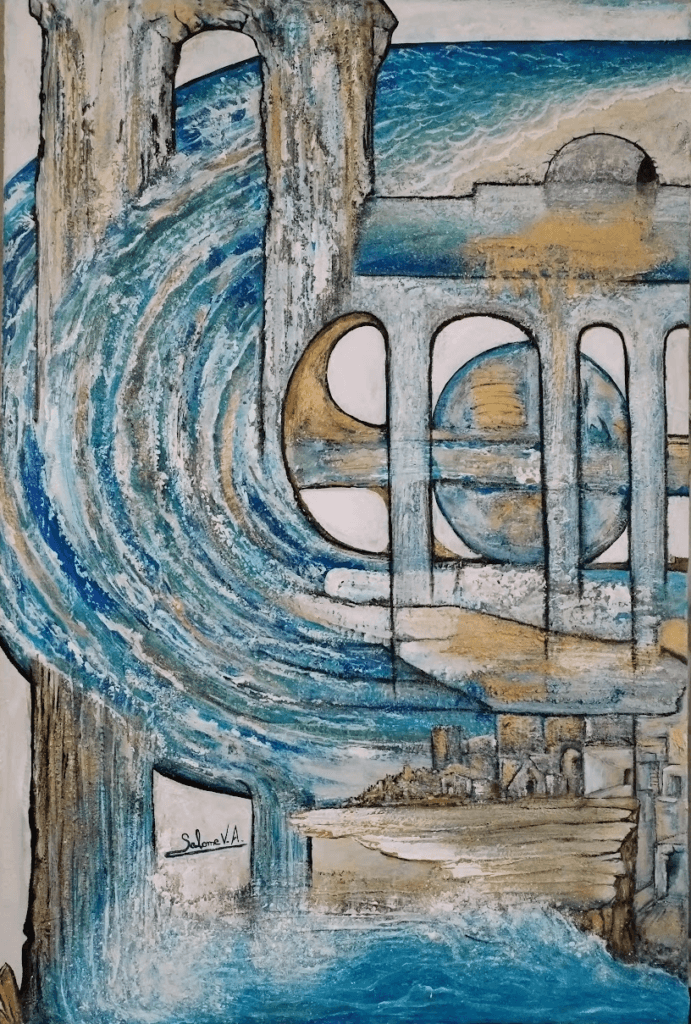 Arco sobre el mar · Obra original de arte contemporáneo | CreativeSalo