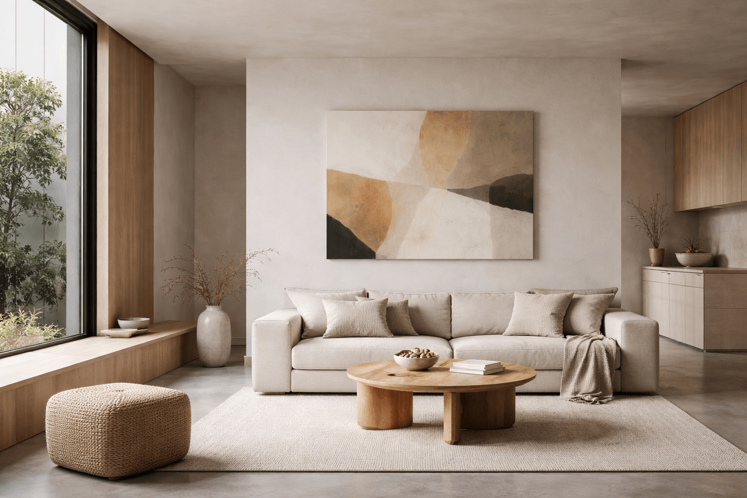 Arte contemporáneo integrado en un espacio doméstico real