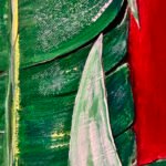 Detalle de formas vegetales en Tropical, obra original de arte contemporáneo
