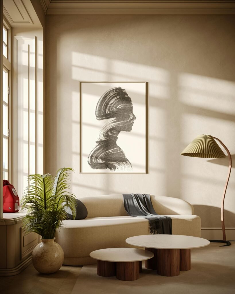 Arte original integrado en la decoración del hogar