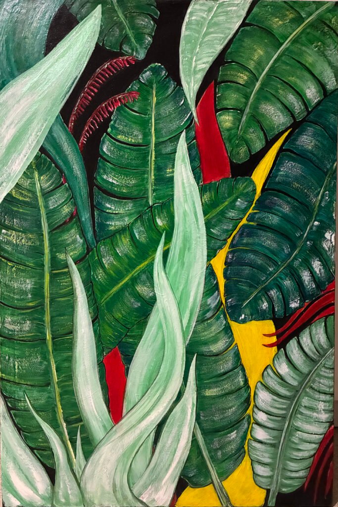 Obra de arte original de arte contemporáneo para el hogar. Tropical. CreativeSalo