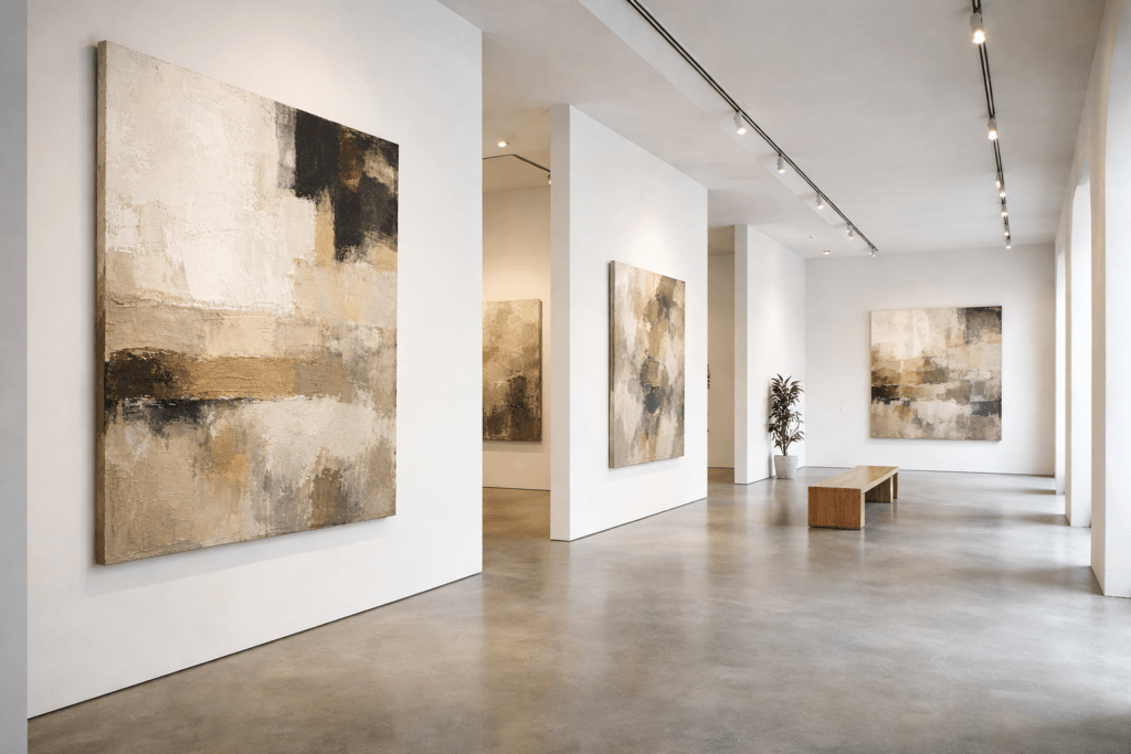 ilustración conceptual de galería de arte contemporáneo en España