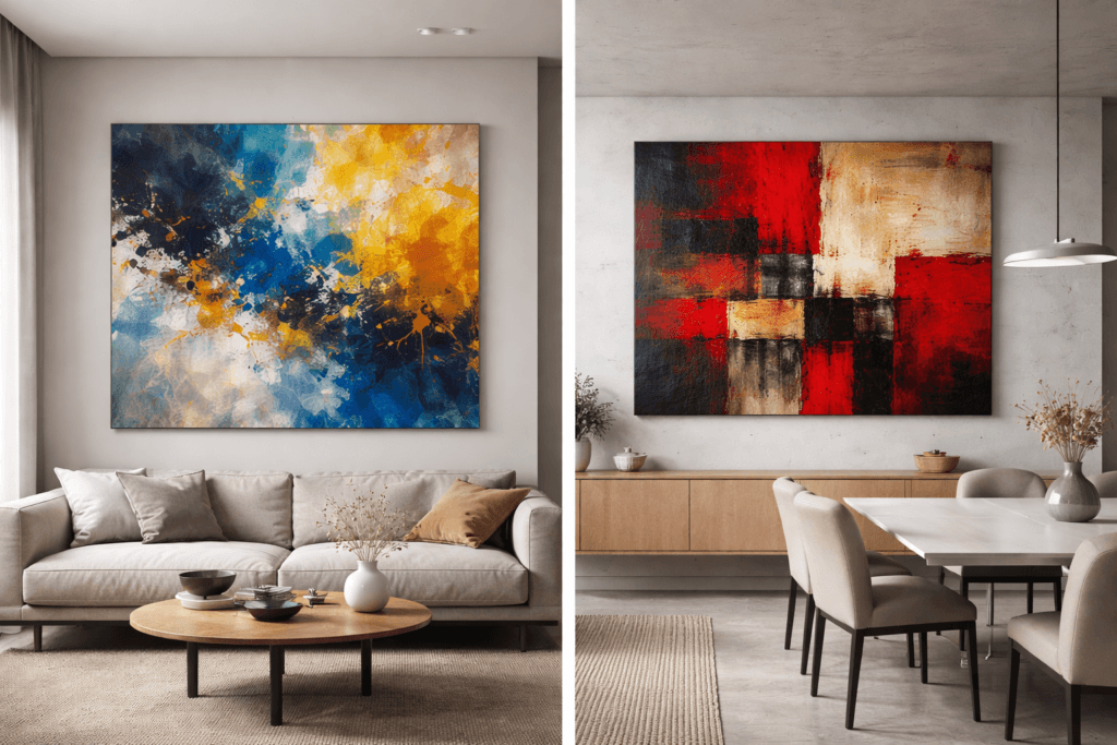 No todas las obras encajan en todos los espacios: contraste entre arte abstracto y arquitectura interior contemporánea en Terrassa