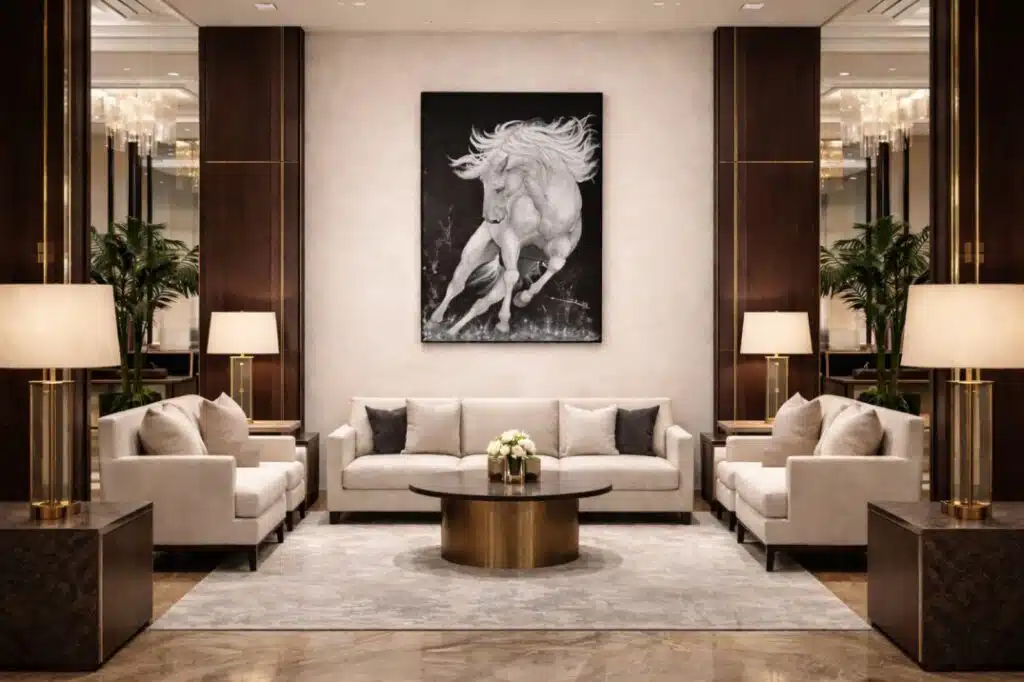 Obra original integrada en un espacio contemporáneo