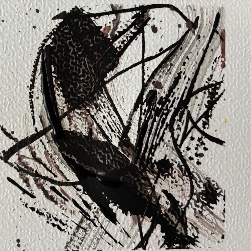 Detalle de arte abstracto. Parte de la colección Topografías del gesto. CreativeSalo. imagen 8