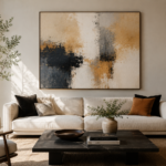 Comprar una obra de arte original para decorar un salón contemporáneo