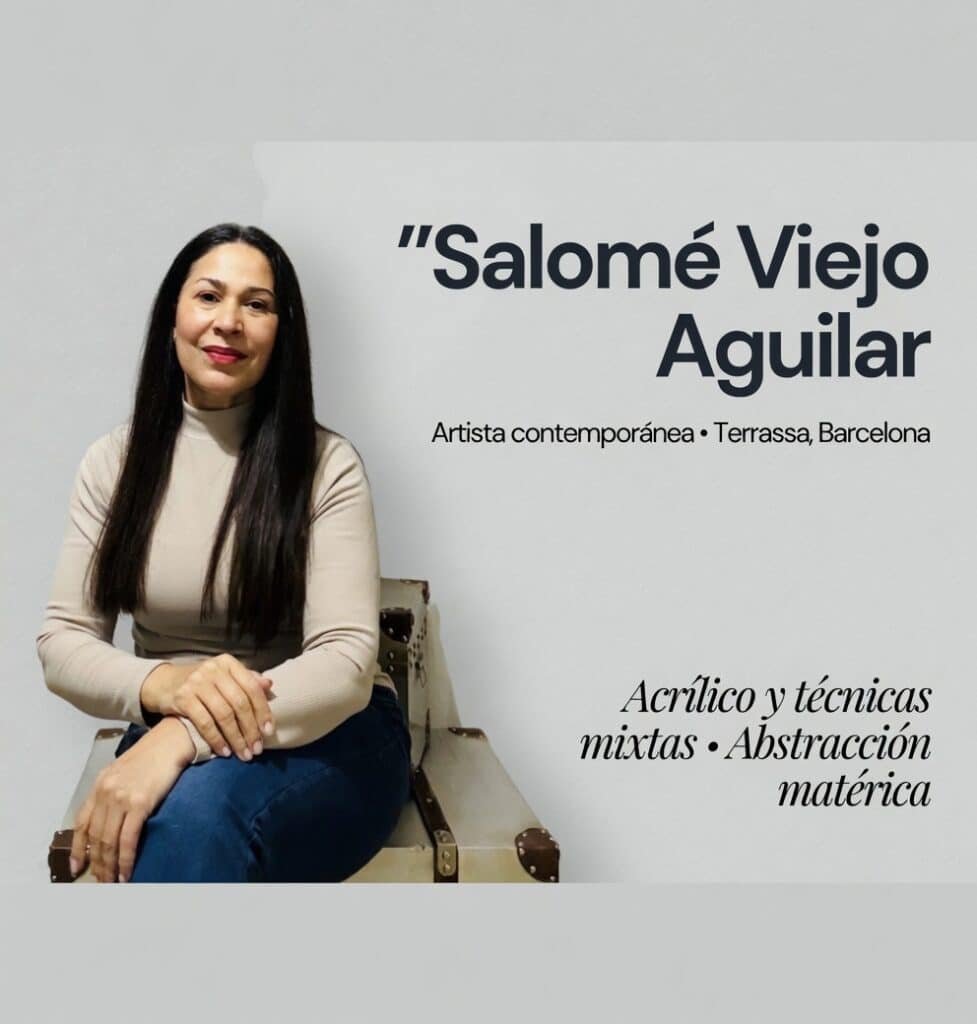 Salomé Viejo Aguilar, artista española de arte contemporáneo con textura
